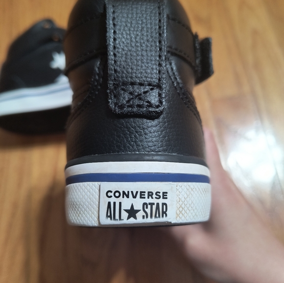 Converse All Star high top Velcro strap shoes, size children's 1.5 - Picture 5 of 12
